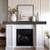 SOLID WOOD BLACK 5FT. FLOATING MANTLE  -.ALLNEW 3 thumbnail