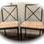 Chairs - 2 metal with wicker seats 2 thumbnail