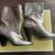 Michael Kors Boots - Divia Bootie Metallic Leather Silver New in Box 3 thumbnail