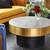 Coffee Table - Optic Geo Pattern Gold Black - Moe's Furniture 2 thumbnail