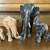 Various Teak Elephant Statues from Burma Myanmar 1 thumbnail