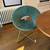 Set of 2 Modern Green Velvet Accent Chairs 1 thumbnail