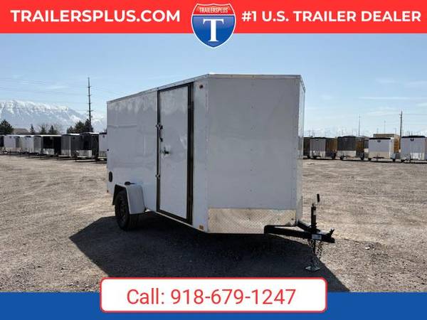 2026 Interstate 6 X 12 Patriot VNose Enclosed Cargo Trailer White 1