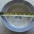 Ceramic Bowl dog pet food water big bone funny art 8" tan blue feed ca 1 thumbnail