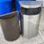 Commercial Trash Receptacle Rubbermaid Stainless Steel Half Round 2 thumbnail