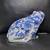 Cobalt Blue White Ceramic Frog Figurine Chinoiserie Vintage Style Statue 7.75” 4 thumbnail