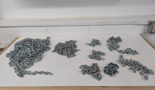 3/16" welded chain, new 1