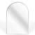 Modern 20" W x 30" H Arched Framed Bathroom Vanity Mirror Silver 1 thumbnail