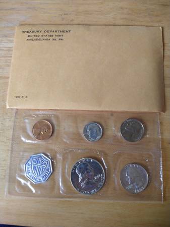 1957 5 Coin Proof Set 1