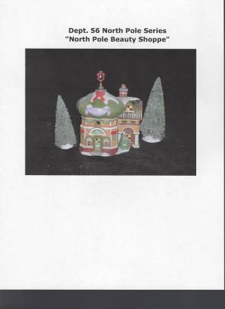 Dept. 56 North Pole Series - North Pole Beauty Shoppe (Avon) 1