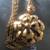 Vintage Crown Trifari Satin Goldtone Bow Medallion Necklace 1 thumbnail