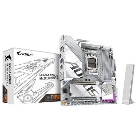 GIGABYTE B850M AORUS Elite WIFI6E ICE AMD AM5 1