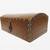 Handcrafted Vintage Leather Domed Trinket Box with Brass Accents - 8" 3 thumbnail