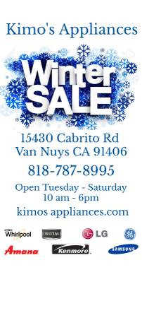 **BUNDLE UP & SAVE BIG AT KIMO'S APPLIANCE VAN NUYS** - $49 1