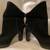 UGG Dandylion 2 Black Boots Leather Suede Shearling High Heel Ankle Bo 2 thumbnail