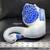 Chinoiserie Vintage Style Cobalt Blue White Swan Planter Ceramic Vase 10"x 8" 16 thumbnail
