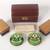 Vintage Mid-Century SWANK "Travel Shoe Polishing Kit" 2 Brushes/Cloth 3 thumbnail