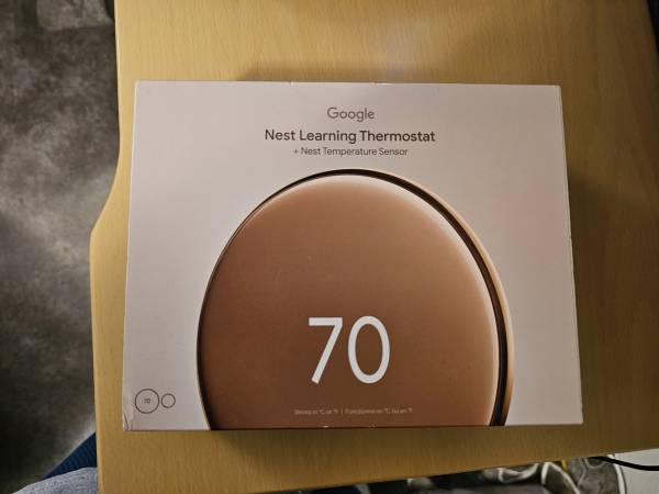 NEW SEALED Google-Nest Learning Thermostat(4th gen) with Temp Sensor 1