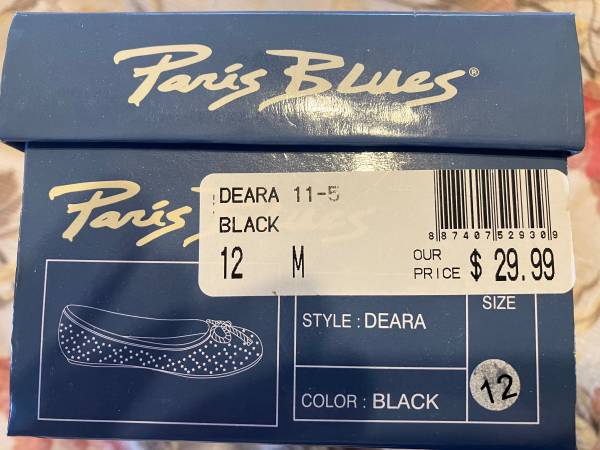 Paris Blues zapatos para niños, negro, talla para niña bebé 12 - $10 (Cerca del centro de Gilbert)62971054499075123
