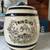 Antique barrel shape glazed pottery crock jar advertising Twin Oaks To 1 thumbnail