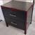 Black Nightstand 2 Drawer Dresser 1 thumbnail
