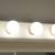 8 light bath or Vanity light on white 4 sided wood base 3 thumbnail