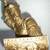 Antique gilt bronze Visigothic king with scepter and shield, signed 3 thumbnail