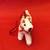 Vintage Wagner Handwork Kunstlerschutz Fox Terrier flocked dog figure 2 thumbnail
