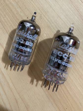 Vintage Marshall 12ax7 (pair) tested strong 1