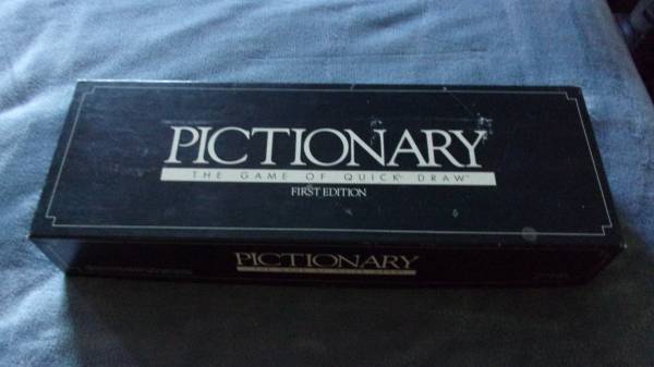 Vintage 1st Edition "Pictionary" Board Game By Games Gang 1985 1