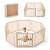 Gewitt Large Foldable Wooden Playpen for Baby/Toddler w/ Locking Gate 2 thumbnail