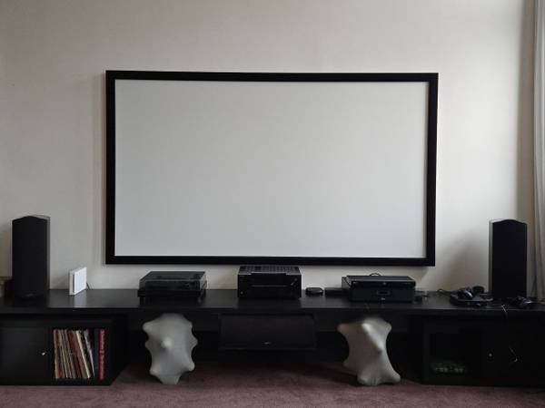 106" Projector Screen - Silver Ticket STR Series 6 1