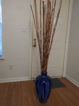 Large Blue Ceramic Vase 1