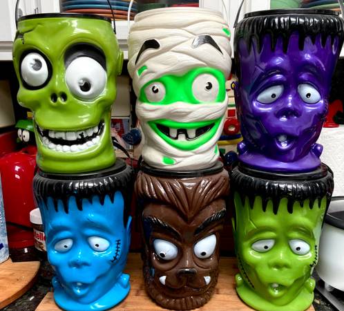 Best Offer - 6 Lot of Monster Chupa Chups Halloween Empty Buckets 1