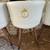 New-Counter Height Bar Stools Set of 4 24 inch height  Cream leather  Gold detai 7 thumbnail
