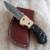 NEW MIDNIGHT ' RIDER DAMASCUS SHEEP HORN POCKET KNIFE 3 thumbnail