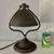 Antique Bradley Hubbard ? art nouveau brass desk lamp harp bell Handel 2 thumbnail