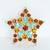 RJ Graziano Brooch Pin NEW Austrian Crystals Blue Gold Cognac Colors 1 thumbnail