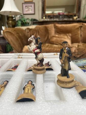 Hand painted chess piece sets - $45 (Bellingham)63435886081283123