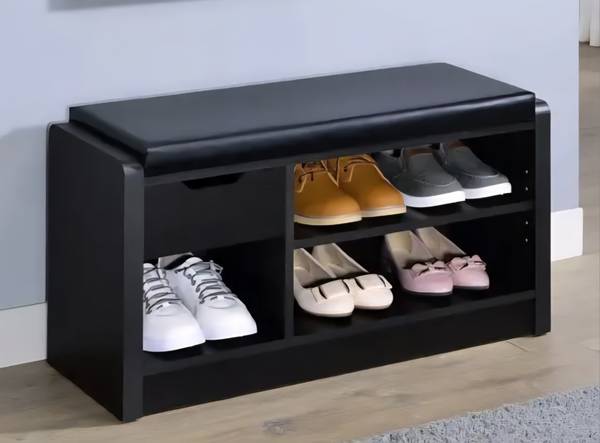 Arrington black shoe bench 1