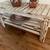 Shelving planter vase stand organizer solid wood distressed white 1 thumbnail