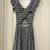 Women’s Black & White Striped Cute Dress, size small 2 thumbnail