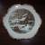 4 CollectibleWinter Scene plates trimmed in gold w wire for hanging 3 thumbnail