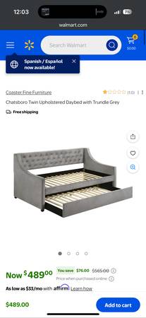 Twin size trundle bed frame with mattress’s - Slightly used 1