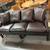 Hickory Chair Leather Three Cushion Sofa 2 thumbnail