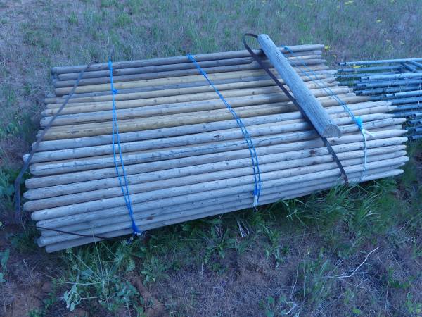 6 ft. Round Tree Stake Lodge-Pole 1