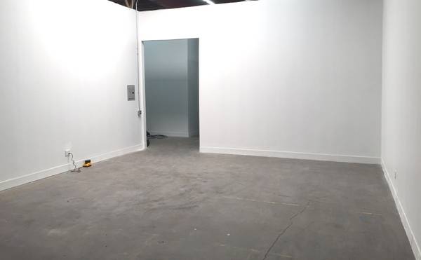 large professional art studio clean bow truss warehouse 1