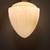 Antique Art Deco Embossed Vaseline Glass / Custard Glass Pendant Light 5 thumbnail