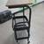 Rolling storage cart three tier wooden top 2 thumbnail