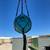 JAPANESE 9” GLASS FISH NET FLOAT w/ TY Kanji Sendai Makers Mark.  TIKI 3 thumbnail